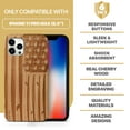 thumbnail image 7 of Case Yard Wooden Case Outside Soft TPU Silicone, Slim Fit Shockproof Wood Protective Phone Cover for Girls Boys Men and Women, Supports Wireless Charging Surfing Flag Design case for iPhone-11-Pro-Max, 7 of 7