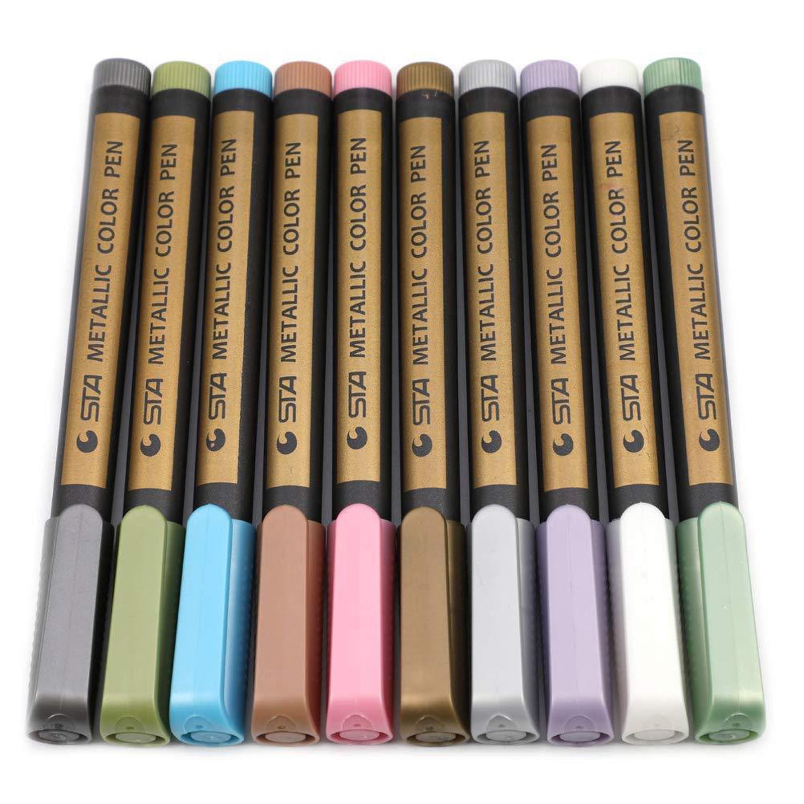 Melodrama Onzuiver Subjectief ZPAQI 10 Color Metallic Marker Pens Waterproof Durable Gift Stationery Set  for Kids - Walmart.com