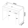 thumbnail image 4 of Escritorio Bertolini Cooler con 1 cajón Blanco, 4 of 4