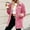 Pink, variant on WILLBEST Women Coat Coats for Women Long Puffy Womens Slim Retro Classic Loose Denim Casual Jacket
