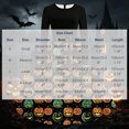 thumbnail image 3 of Halloween Costumes Women , Ladies Casual Dress Gothic Retro Fashion Print Long Sleeve A Line Pleated Swing Dress Round Neck Vintage Witch Party Cocktail Dresses, 3 of 6