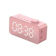 thumbnail image 1 of lionlar Réveil/haut-Parleur Bluetooth avec Port de Charge USB pour Étudiants Rose, 1 of 8