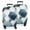 Blue White Gold, variant on Pink Gold Marble Pattern Luggage Cover Fashion Suitcase Cover Baggage Covers Fit 25-28 Inch Luggage (Go Travel)