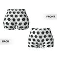 thumbnail image 5 of Kdxio Soccer Print Workout Shorts for Women Seamless Soft Smooth Gym Yoga Scrunch Active Shorts, 5 of 9