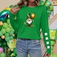 thumbnail image 6 of Erwazi Women's St Patrick's Day T-Shirt Green Long Sleeve Crewneck Shamrock Tees Tops, 6 of 6