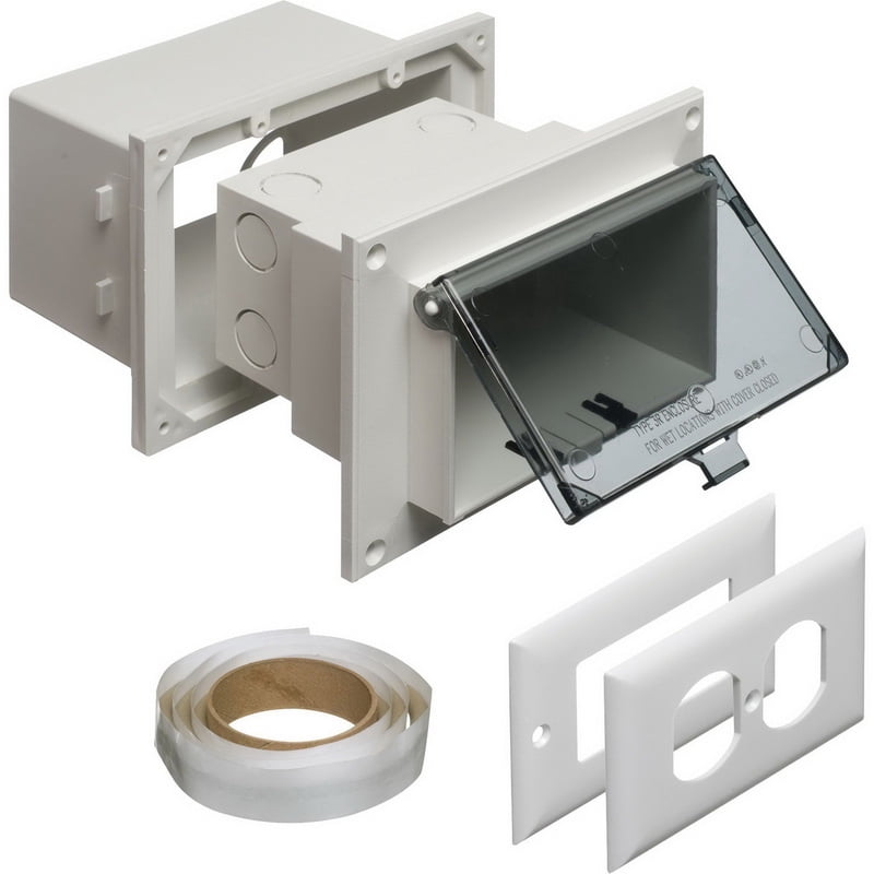 Arlington DVB1C UV Rated Plastic 1Gang Low Profile Weatherproof