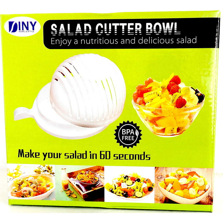 Salad Chopper Snap Salad Cutter Bowl Fast Salad Cutter Bowl - Temu