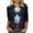 Z28-Multicolor-halloween shirts for women, variant on Yourumao Halloween Shirts for Women Witch Printed 3/4 Sleeve Tops Funny Round Neck Plus Size Top for Halloween Night Out