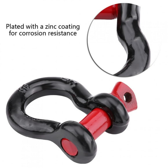 Shackle Mount, Winch Shackle, 2 Sizes Steel For Rescue For Emergency Towing