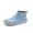 A-Blue54, variant on Women's Casual Shoes Soft Synthetic Leather Side Zip Hand Detailing High Top Flat Loafers Holiday Ankle Boots