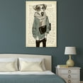 thumbnail image 2 of wall26 Creative Animal Figure on Vintage Paper Canvas Wall Art - Mr Dog Wearing Glasses - Giclee Print Gallery Wrap Modern Home Art Ready to Hang - 12x18 inches, 2 of 4