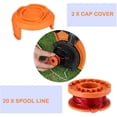 thumbnail image 4 of 6-Pack 10ft 0.065 WA0010 Worx Weed Accessories Pre-Cut Weed Eater String Trimmer Line Spools (6Spool), 4 of 8