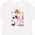 thumbnail image 4 of Inktastic Ballerina I Love Ballet Dance Girls Long Sleeve Toddler T-Shirt, 4 of 5