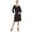 Black, variant on Women's Maternity Cross Neckline Swing Dress