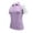 Pastel Lilac/White, variant on Monterey Club Women's Victory Contrast Zip Golf Polo Shirt #2370