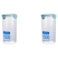 thumbnail image 4 of braveheart PP Food Storage Box Portable Transparent Replacement Fridge Restaurant Case 1500ml 2Set, 4 of 6