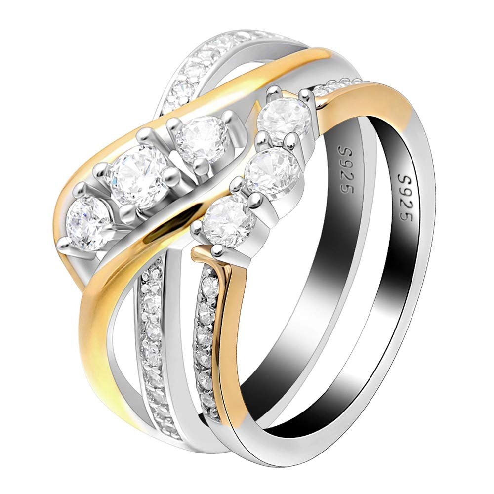 3 stone bridal set