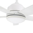 thumbnail image 4 of 52" White Indoor Ceiling Fan with LED Light Kit and Wall Control, Reversible AC Motor, 4 of 6
