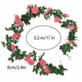 CHAELAKES Simulated Rose Vine Decoration Hanging Flower Winding False