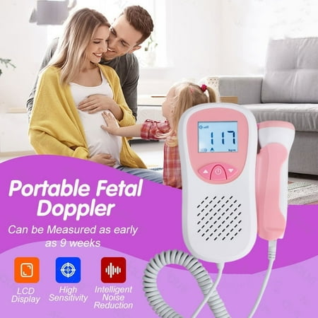 Heartbeat Monitor Portable-FetalDopler-Easy to Use for Home