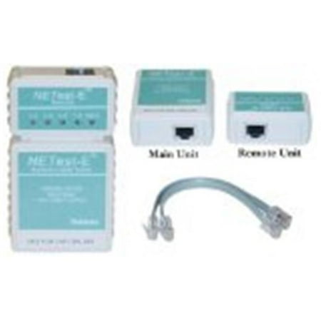 NETest-E Network Cable Tester, Tests Cat5e Cat6 and Cat6a for Wiring Map and Continuity