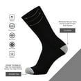 thumbnail image 2 of Men's Cotton Full Thick Cushion Crew Socks Moisture Control Heavy Duty Work Warm, 2 of 6