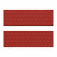 thumbnail image 2 of Wave Bench Cushion Set of 2, Traditional Delicate Japanese Motif Nautical Curls in Warm Tones Art, Standard Size Foam Pad and Decorative Cover, Pale Vermilion Vermilion, by Ambesonne, 2 of 4