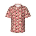 thumbnail image 2 of Goofa Cute French Bulldog Hawaiian Shirt for Men, Unisex Summer Beach Casual Short Sleeve Button Down Shirts,Aloha Tropical Floral print shirt-3X-Large, 2 of 9