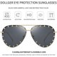 thumbnail image 3 of Ubiuo Studded Sunglasses For Women Fashion Studded Aviator Sunglasses Metal Frame Uv 400, 3 of 4