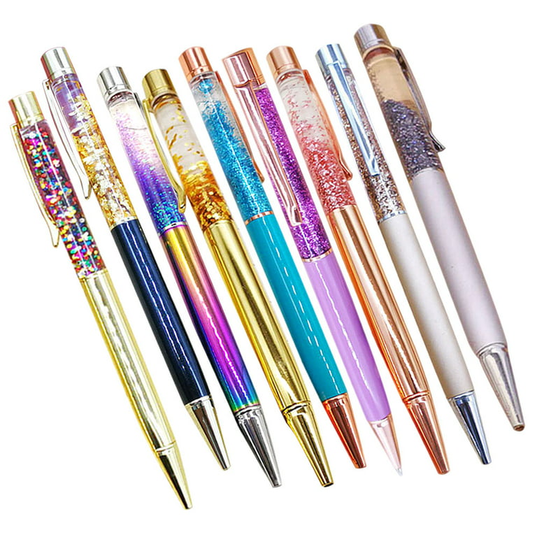 Karcher Purple Crystal Pen Diamond Ballpoint Pens Stationery Pen Oily Lovely Multi-Color Metal Pen Diamond Ballpoint Pens