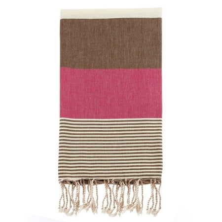 Swan Comfort 100% Organic Turkish Cotton Absorbent Beach & Bath Towel - Rose - Brown