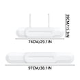thumbnail image 4 of Hearth & Gear Retractable Air Conditioner Deflector Adjustable Direct Blowing Windshield Air Conditioning Wind Direction Telescopic Air Con Deflectors For Home/ Bead Garland for Crafts Rose Chandelier, 4 of 7