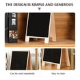 thumbnail image 5 of Jiandong wooden billboards 3pcs Wooden Chalkboards with Easels for Party Decoration(5.31X5.31X3.54Inch), 5 of 10
