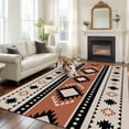 thumbnail image 2 of 6x9 Area Rugs for Living Room, Khaki Boho Non Slip Area Rugs for Kitchen Bedroom Entryway, Vintage Ethnic Tribe Washable Carpet Runner Rug Floor Mats for Bedroom Home Decor Retro Abstract Art, 2 of 9