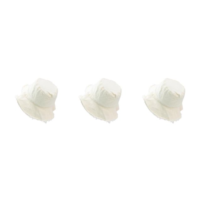 kurtrusly Bucket Hat Fashionable Sun Protection For Outdoor Activities Casual Comfort beige 3Set