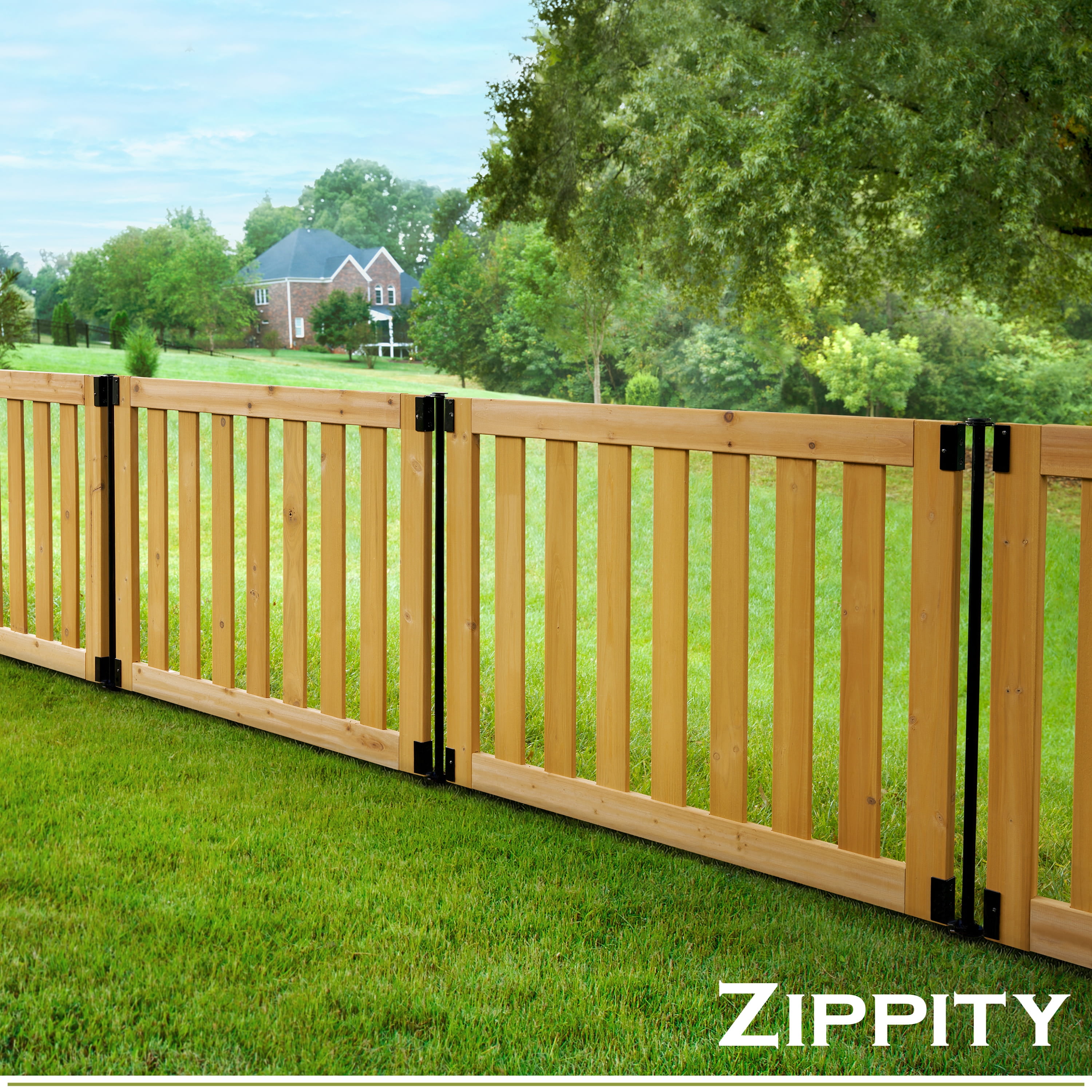 新品FENCE OF DEFENSE『REUNITED&STARTING… Zippity Outdoor Products ZP19075 Newberry Wood Fence 48” W x 32” H