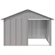 thumbnail image 4 of Dog House VidaXL, acero galvanizado duradero, resistente a la intemperie, gris, 4 of 7