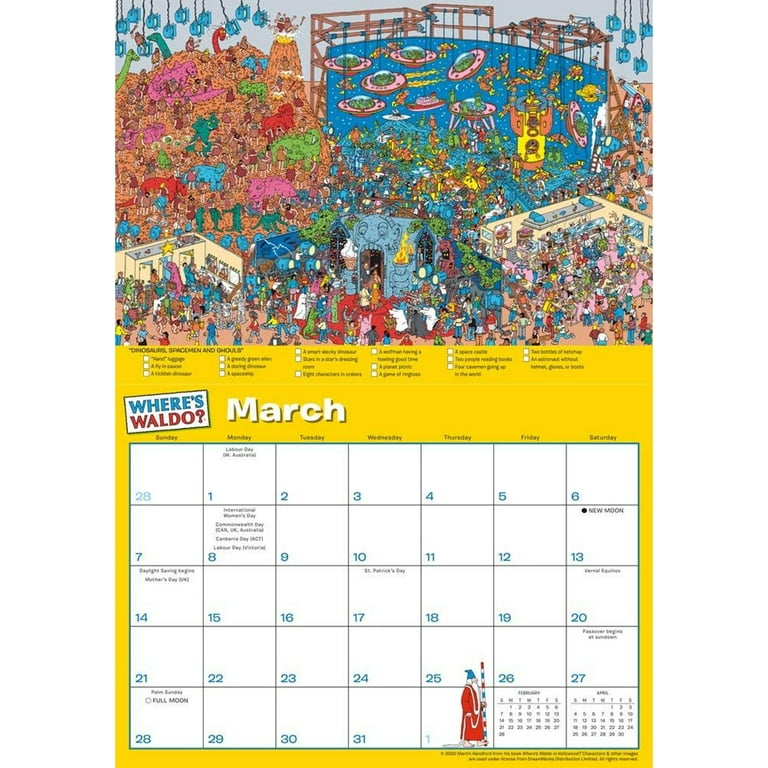 Where'S Waldo 2025 Calendar Answers nedi marilee