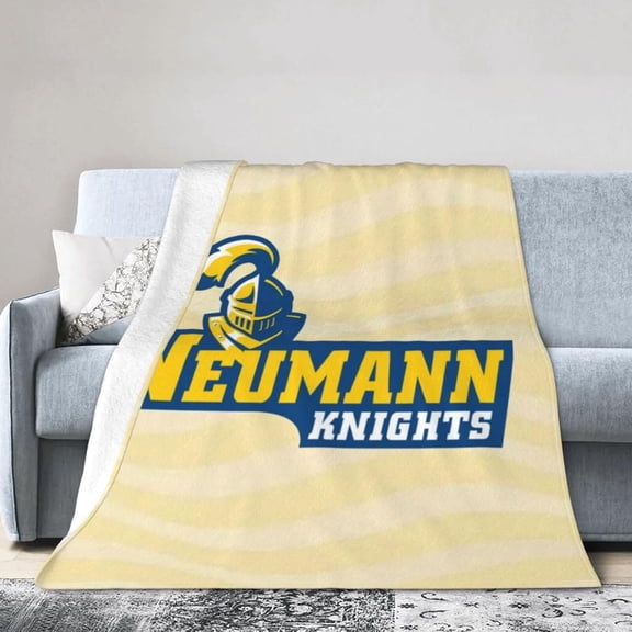 Neumann- University Fleece Blanket, Very Soft Microfiber Flannel Blanket for Couch Warm and Cozy for All Seasons