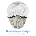 thumbnail image 4 of Shower Caps,Labrador Dog Waterproof Shower Cap for Women 4 Pieces,Double Reusable Hair Cover for Shower PEVA Elastic Stretch Hem, 4 of 7