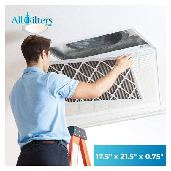 17.5X21.5X1 MERV 8 Pleated Air Filters - Made in USA (6 Pack) MERV 08