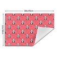 thumbnail image 3 of XMXT 1 Pcs Woven Placemats, Cute Panda Love Background Stain Resistant Anti-Skid Placemat for Kitchen Table, 12 x 18 inches, 3 of 6
