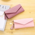 thumbnail image 4 of Cartera para mujer con borlas largas y colgante de campus Cartera multifuncional de moda, 4 of 6