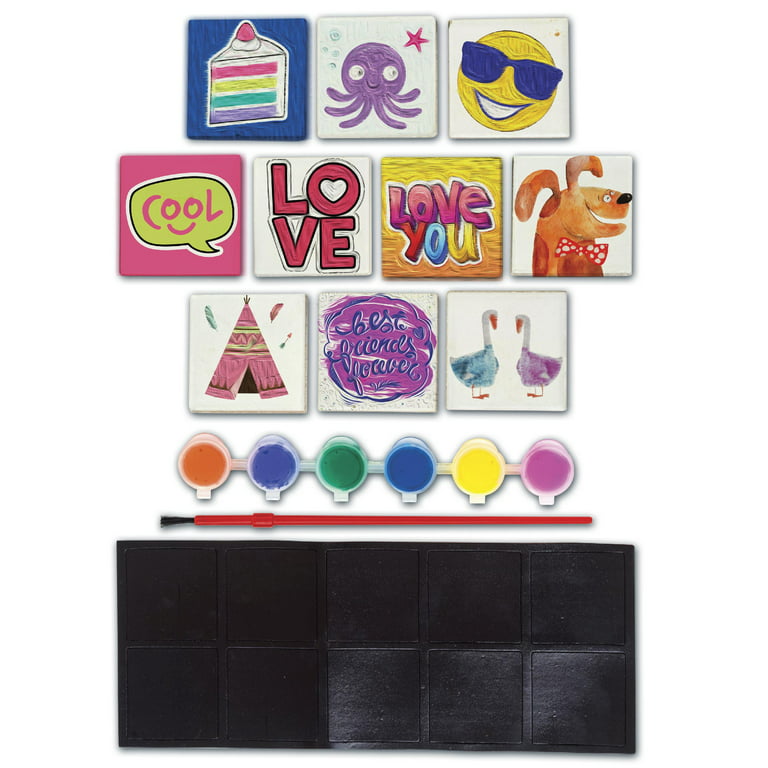 4M Magnetic Fridge Tile Painting Art Kit For 9-12 Year Olds