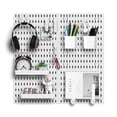 thumbnail image 1 of Organizador de pared con tablero perforado Zestify Revamp Your Space, color blanco, 1 of 6