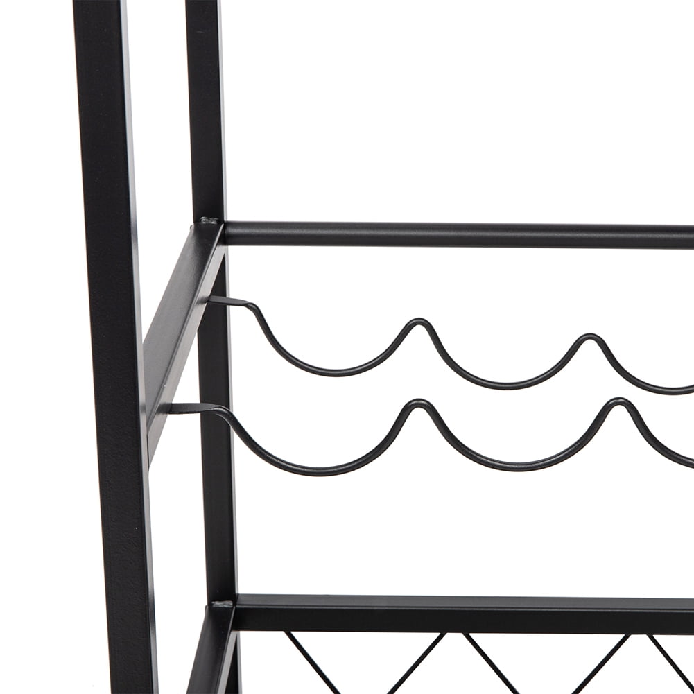Kepooman Industrial Kitchen Serving Carts Rolling Bar Cart with 3 Tier Storage Shelves Bar Carts for The Home with Wine Glass Holder, Vintage Gray Kepooman Industrial Kitchen Serving Carts Rolling Bar Cart with 3 Tier Storage Shelves Bar Carts for The Home with Wine Glass Holder, Vintage Gray