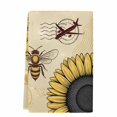 thumbnail image 2 of Farmhouse Sunflowers Kitchen Towels Set of 1, Vintage Bees Airplane Country Floral Absorbent Dish Towels for Kitchen, Microfiber Hand Towel, Quick Drying Tea Towel for Cleaning Decorative Dishcloths, 2 of 7