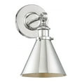 thumbnail image 4 of 1-Light V with Matching Metal Cone Shade 12 inches H X 7 inches W-Matte Black Finish Bailey Street Home 159-Bel-3088580, 4 of 9