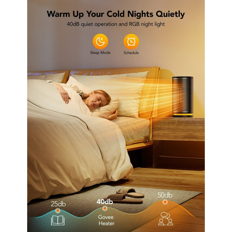 Smart Space Heater, 1500W Fast Heating WiFi Small Heater with Thermostat -  Walmart.com