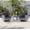 Navy Blue, variant on ACEGOSES 3-Piece Patio Sofa Set Rattan Swivel Rocking Chair Set Side Table Suiting Backyard, Poolside and Patio,Navy Blue